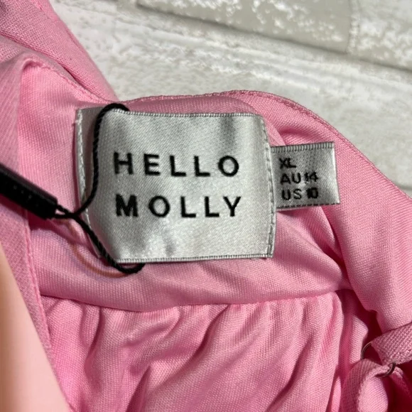 Hello Molly Girly Mood Mini Dress Pink - Picture 8 of 9